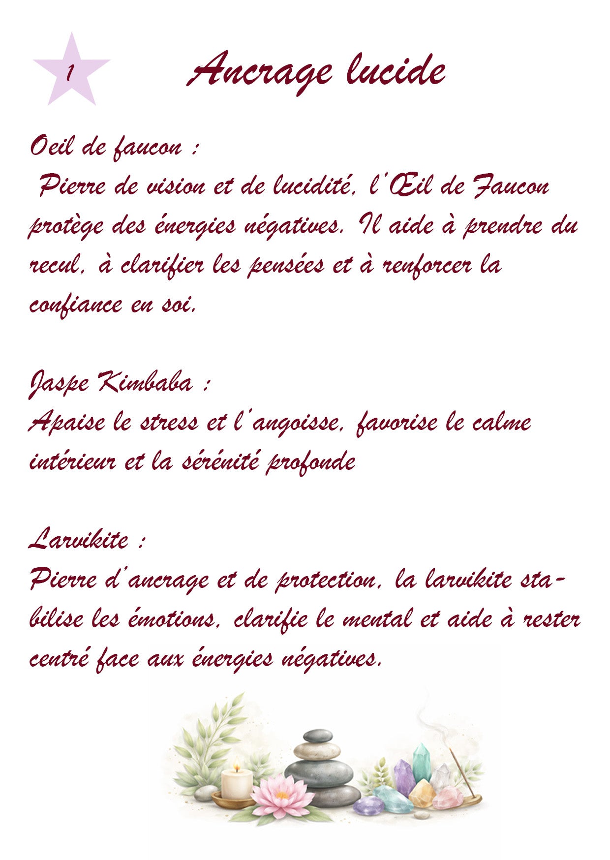 Bracelet B1 Clarté & Protection - 10 mm