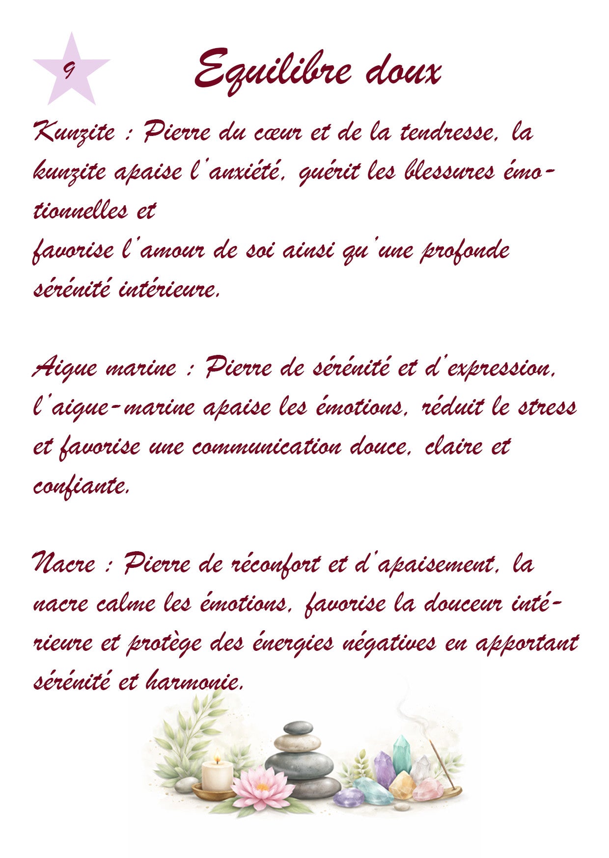 Bracelet Douceur & Apaisement - 10 mm