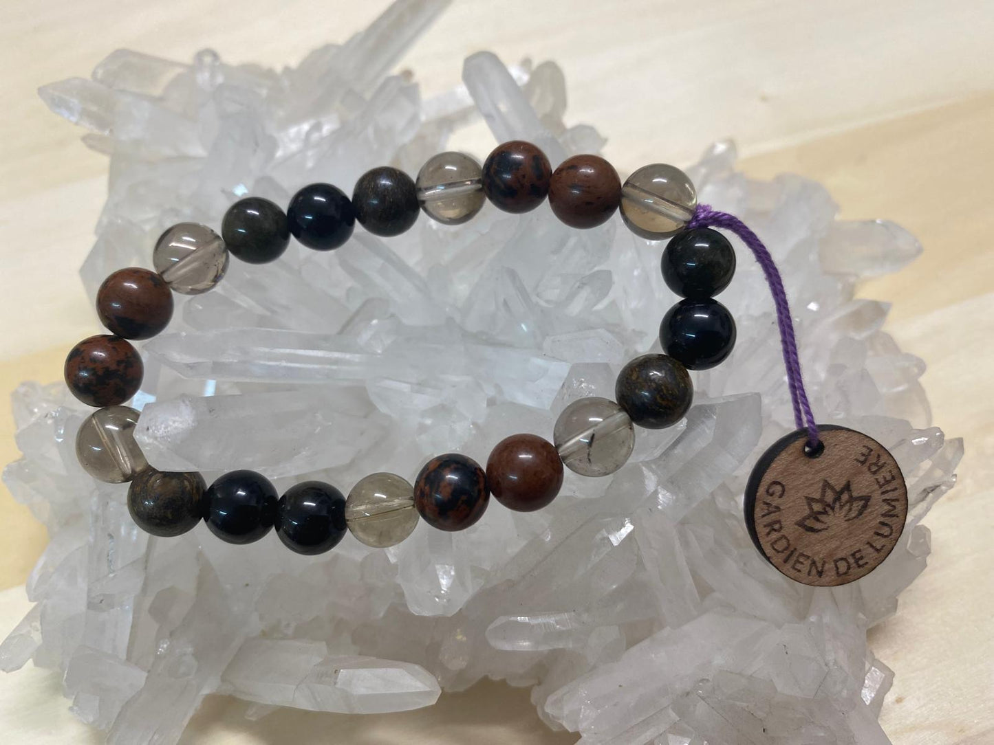 Bracelet pierres "Gardien de lumière"