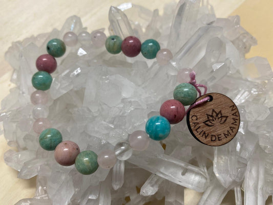 Bracelet pierres "Câlin de maman"