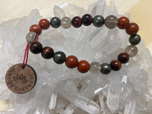Bracelet pierres "Energie guerrière"