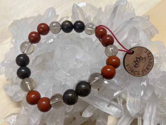 Bracelet pierres "Force Terrestre"