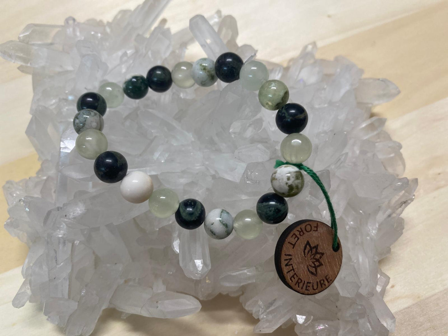 Bracelet pierres "Forêt intérieure"